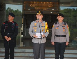 Polda Lampung Gelar Upacara Pemberangkatan Prosesi Pengambilan Air Bersih Dalam Rangka Hari Bhayangkara ke 79
