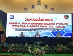 Polda Lampung Gelar Sosialisasi Hasil Rakernis Slog Polri 2025, Fokus Evaluasi dan Penyatuan Persepsi Logistik
