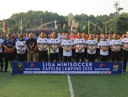 Liga Minisoccer Kapolda Lampung 2025 Resmi Dibuka, Minisoccer Jadi Ajang Pemanasan Pasca HUT Bhayangkara ke-79