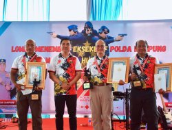 Korem 043/Gatam Raih Juara pada Kejuaraan Menembak Eksekutif Bhayangkara Polda Lampung