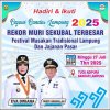 Pemerintah Kota Bandar Lampung akan menggelar acara spektakuler bertajuk “Begawi Bandar Lampung 2025