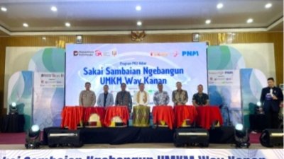 TINGKATKAN LITERASI KEUANGAN UMKM PEREMPUAN, OJK BERSAMA PNM  DAN PEMDA GELAR EDUKASI PASAR MODAL DI KABUPATEN WAY KANAN