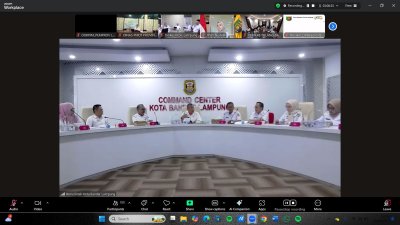 Pemprov Lampung Gelar Rakor Keamanan Pangan, Penanganan dan Pencegahan Keracunan Makanan Program MBG secara Virtual