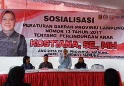 Fraksi PDIP DPRD Provinsi Lampung Gelar Sosperda Perlindungan Anak Pulau Singkep Balam 