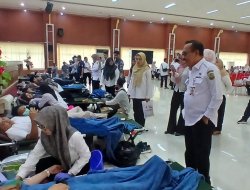 Dinkes Bandar Lampung Kumpulkan 250 Kantong Darah pada Donor Massal HKN 2025