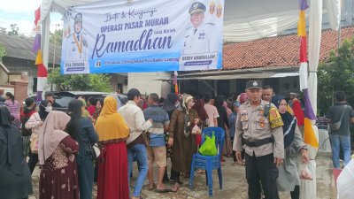 Polisi Amankan Operasi Pasar Murah Ramadan Pemkot Bandar Lampung