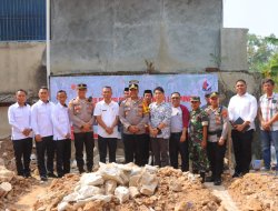 Baksos Presisi, Polresta Bandar Lampung Gandeng Pihak Swasta Bangun Kembali Rumah Pasturi Meninggal Dunia Korban Tanah Longsor