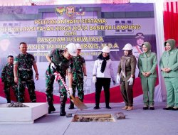 Pangdam II/Sriwijaya Laksanakan Peletakan Batu Pertama Revitalisasi Pasar Koga Bandar Lampung