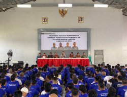 Pejabat Struktural Lapas Narkotika Bandar Lampung Tekankan Aturan dan Kedisiplinan kepada Ratusan Warga Binaan