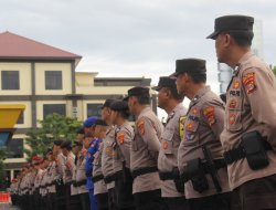 Polisi Terjunkan 343 Personel Amankan Aksi Bela Palestina di Bandar Lampung
