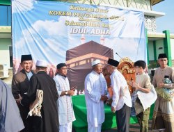 Jalin Kebersamaan, Danrem 043/Gatam Sholat Idul Adha Bersama Masyarakat Bandar Lampung