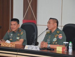 Tim Pokja Puldata Staf Ahli Kasad Bidang Jahpers Kunjungi Korem 043/Gatam