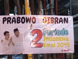Spanduk“Prabowo-Gibran 2 Periode” Ramaikan Bandar Lampung, BaraJP: Ini Aspirasi Relawan