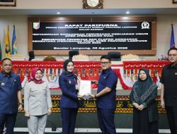 Pemprov Lampung Serahkan Rancangan Perubahan KUA-PPAS Tahun 2025 dan 2026 kepada DPRD Lampung, Pertumbuhan Ekonomi Hingga Akhir 2025 Diproyeksikan 5,2 – 5,5 Persen