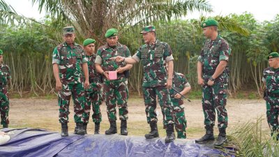 Kunjungan Danrem 043/Gatam ke Yonif TP 848/SPC, Dorong Semangat dan Kekompakan Prajurit
