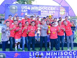 TAK TERTANDINGI, PELINDO REGIONAL 2 PANJANG RAIH BACK-TO-BACK CHAMPION LIGA MINISOCCER KAPOLDA LAMPUNG