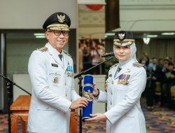 Pelantikan Bupati dan Wakil Bupati Pesawaran Periode 2025–2030 Digelar di Balai Keratun