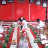 Wali Kota Bandar Lampung Hj.Eva Dwiana Menghadiri Rapat Koordinasi Persiapan Bandar Lampung Expo Dalam Rangka HUT Kota Bandar Lampung Ke-343 Di Ruang Rapat Wali Kota
