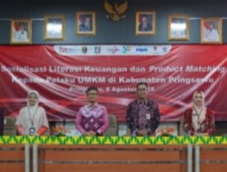 DORONG LITERASI DAN INKLUSI KEUANGAN, OJK PROVINSI LAMPUNG  GELAR PRODUCT MATCHING, EDUKASI PASAR MODAL, DAN PEMBUKAAN  REKENING SAHAM UNTUK PELAKU UMKM PEREMPUAN DI KABUPATEN  PRINGSEWU
