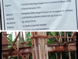 Pekerjaan  Pembangunan SPAM di Jati Agung-Lampung Selatan Menelan Anggaran 546 Juta, Diduga Perencana, Pengawas dan Pelaksana Main Mata