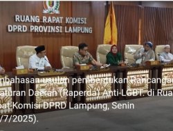DPRD Lampung Bahas Usulan Perda Anti-LGBT, Dapat Dukungan dari Sejumlah Ormas
