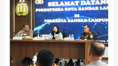 Wali Kota Eva dan Kajari Kunjungi Polresta Bandar Lampung