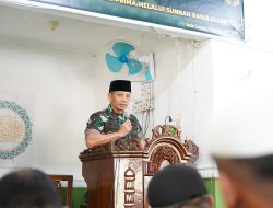 Korem 043/Gatam Laksanakan Peringatan Maulid Nabi Muhammad SAW Tahun 1447 H/2025 M di Masjid Al-Furqon