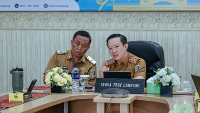 Pemprov Lampung Ikuti Rakor Pengendalian Inflasi Daerah Tahun 2025