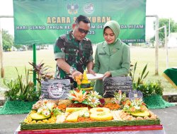 Danrem 043/Gatam Pimpin Syukuran HUT ke-78 dengan Penuh Kebersamaan