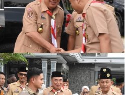 Bupati Tanggamus Dan Wakil Bupati Hadiri Apel Besar Hari Pramuka Ke-64 Tahun 2025