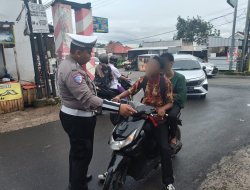 Tingkatkan disiplin dan kesadaran masyarakat, Sat Lantas Pesawaran Edukasi tertib berlalu lintas