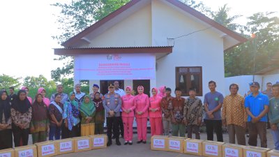 Polda Lampung Resmikan Bedah Rumah Dan Salurkan Bantuan Sosial Dalam Rangka HKGB KE-73