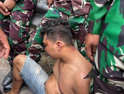 TNI GAGALKAN AKSI BEGAL DAN TABRAK LARI, AMANKAN PELAKU DAN BARANG BUKTI