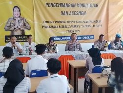 Cegah Aksi Tawuran, SMK Negeri 9 Bandar Lampung dan Polsek Tanjung Karang Barat Gelar Pembinaan Siswa
