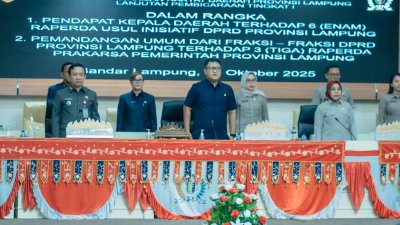 Pemprov Lampung Dorong Enam Raperda Baru, Dari Pertanian hingga Pengelolaan Satu Data