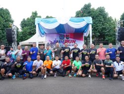 Prajurit Kodam XXI/Radin Inten Ikuti Olahraga Bersama Menko Infrastruktur dan Pembangunan RI