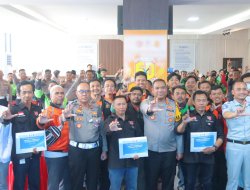 Tingkatkan Kesadaran Berkendara Aman, Satlantas Polresta Bandar Lampung Gelar Safety Campaign dan Safety Riding