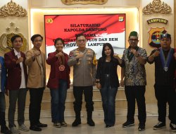 Kapolda Lampung, OKP Cipayung dan BEM Lampung, Wujudkan Sinergitas Jaga Kamtibmas