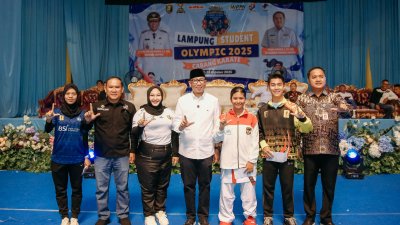 Semangat Juang Atlet Muda Menggelora di Ajang Lampung Student Olympic 2025 Cabang Karate