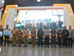 Kasdam XXI/RI Bersama Wagub dan Forkopimda Provinsi Lampung Hadiri Akad Massal KUR 800.000 Debitur dan Peluncuran KPP