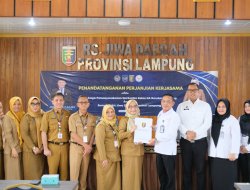 Perkuat Layanan Kesehatan, Lapas Narkotika Bandar Lampung dan RS Jiwa Daerah Provinsi Lampung Jalin Kerja Sama