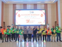 Rayakan HUT ke-74, Humas Polda Lampung Gelar Donor Darah: Wujud Nyata Polisi Humanis untuk Masyarakat Dan  Mitra Media