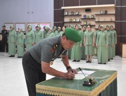 Gelar Tradisi Penerimaan Warga Baru, Pangdam XXI/Raden Inten Ucapkan Selamat atas Kepercayaan yang Diberikan TNI AD
