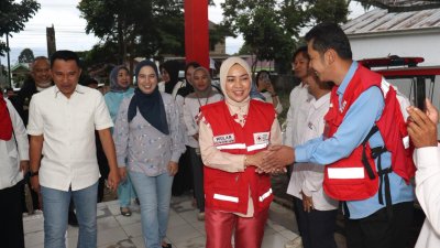 Ketua PMI Lampung Ibu Purnama Wulan Sari Kunjungi Lampung Barat, Kobarkan Semangat Relawan Kemanusiaan