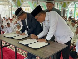 Tingkatkan Kerja Sama Pembinaan Rohani Berbasis Pesantren, Lapas  Kelas I Palembang resmikan Pendirian Pondok Pesantren Al-Fithrah
