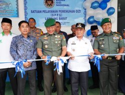 DANREM 043/GARUDA HITAM RESMIKAN DAPUR SPPG “JALAN KEHIDUPAN” DI WAY MENGAKU, LAMPUNG BARAT