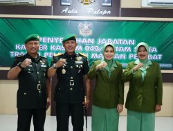 Danrem 043/Gatam Pimpin Penyerahan Jabatan Kasiter Kasrem  043/Gatam