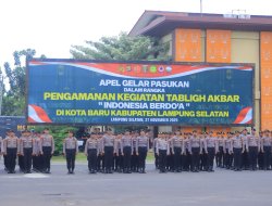 Polda Lampung Mantapkan Kesiapan Pengamanan Tabligh Akbar “Indonesia Berdoa 2025”, 1.088 Personel Dikerahkan