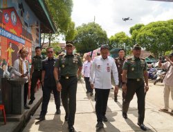 Danrem 043/Garuda Hitam Dampingi Pangdam XXI/Radin Inten Tinjau Sejumlah Lokasi di Wilayah Kodim 0412/Lampung Utara