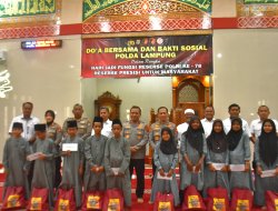 HUT Reserse Polri ke-78, Polda Lampung Perkuat Nilai Integritas Lewat Doa Bersama dan Aksi Sosial